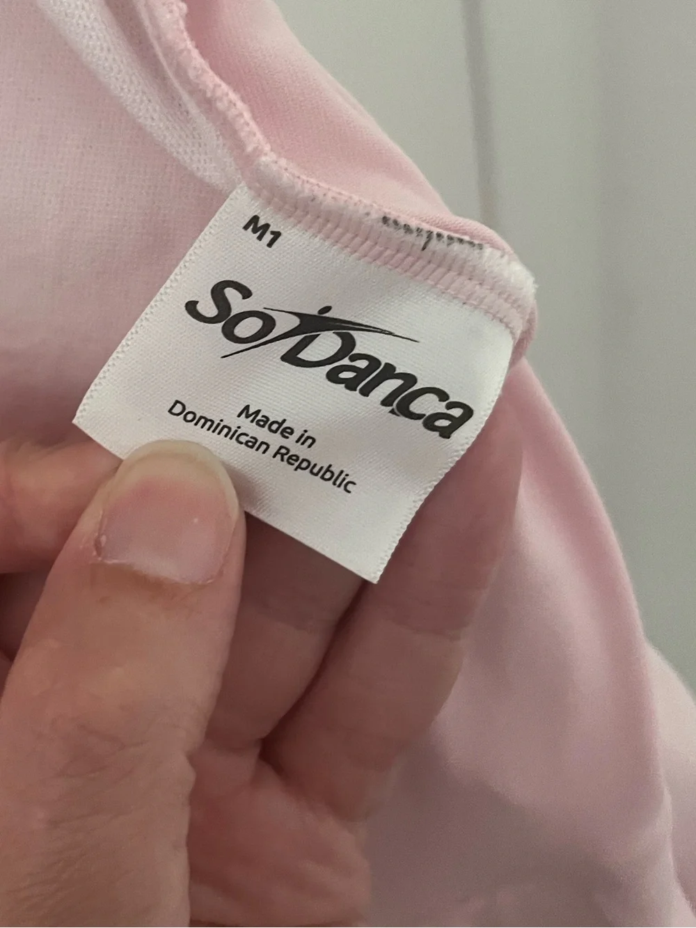So Danca Ballet Dance Child Tank Dress Leotard Bow on Back Pink Size 2A 12-14